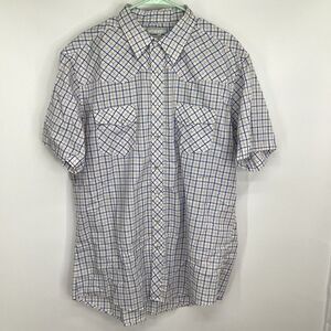 Mens Wrangler Western‎ Short sleeved Pearl Snap XLT Tall
